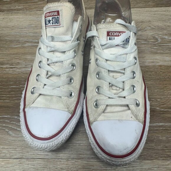 Converse Chuck Taylor All Star White Canvas Low Sneaker Women's Size 8/Men's 6 - Picture 2 of 7